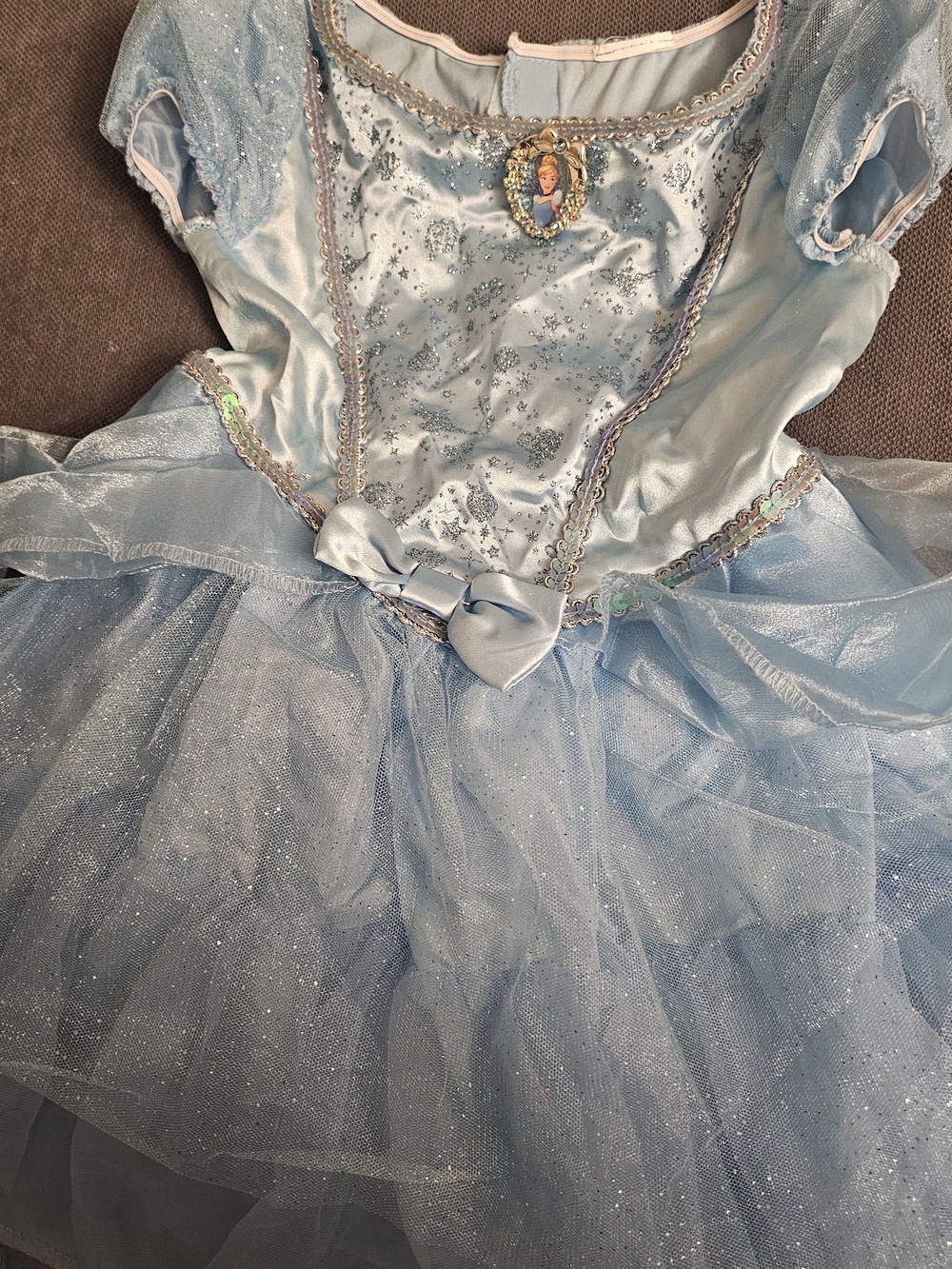 Sparkling Light Blue Princess Costume Dress for Kids